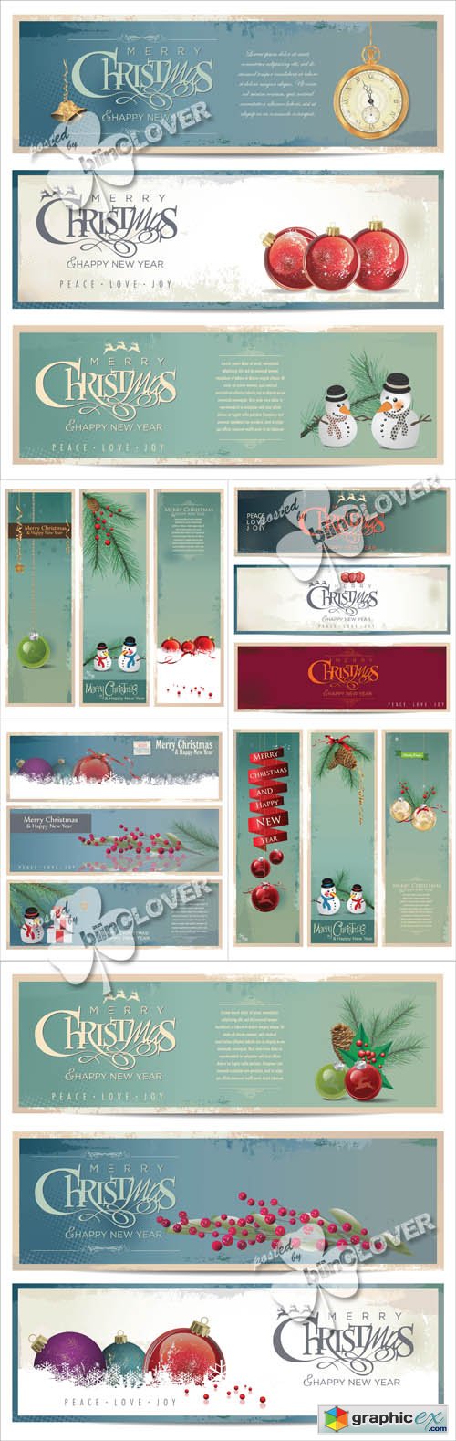 Vector Christmas banners