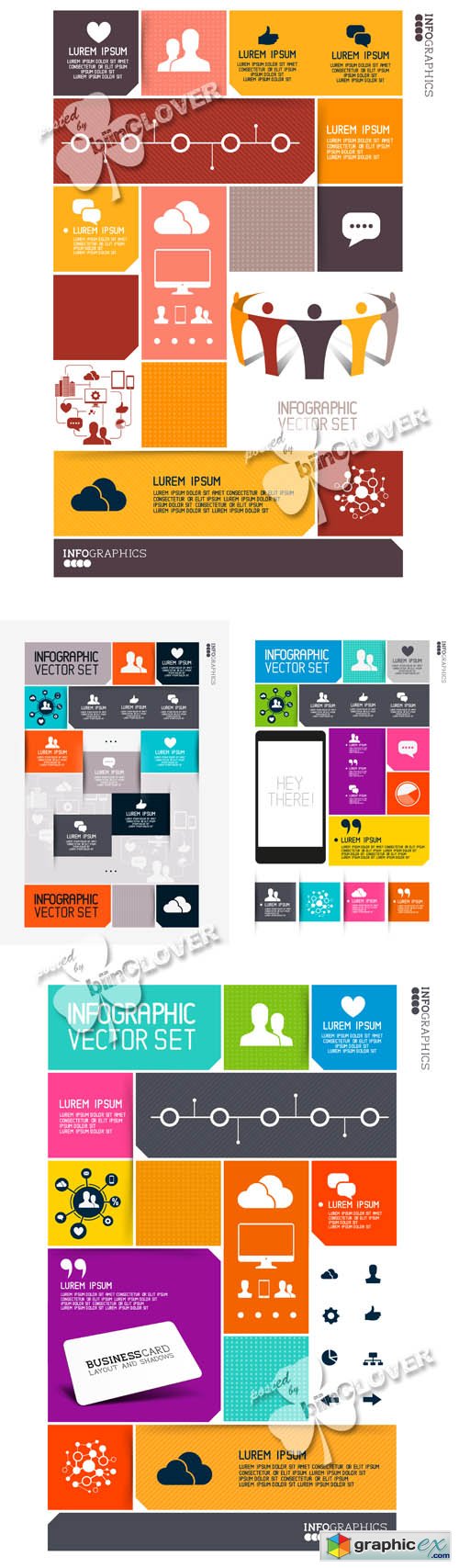 Vector Modern infographics interface 0532