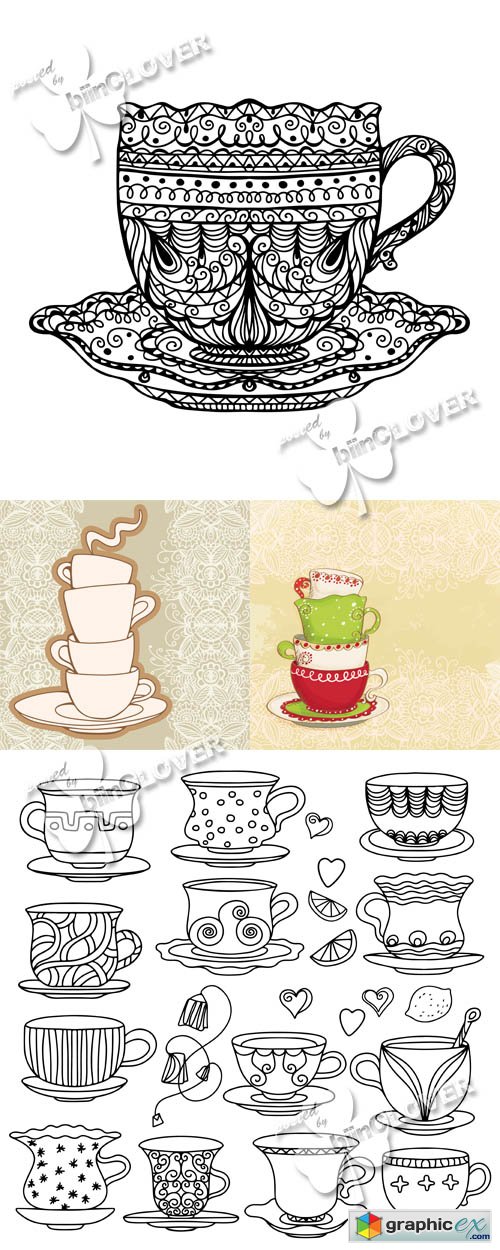 Vector Cup of tea 0523