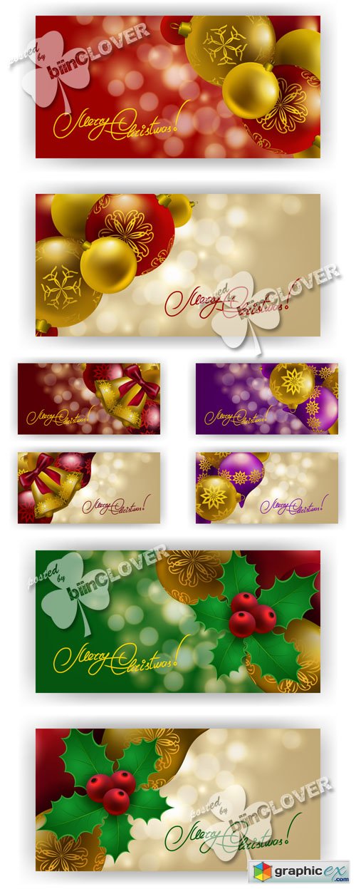 Vector Christmas banners 0521
