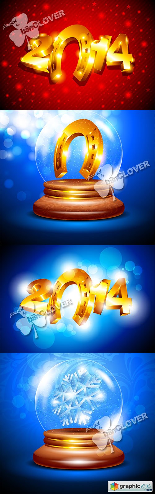 Vector Christmas backgrounds 0509