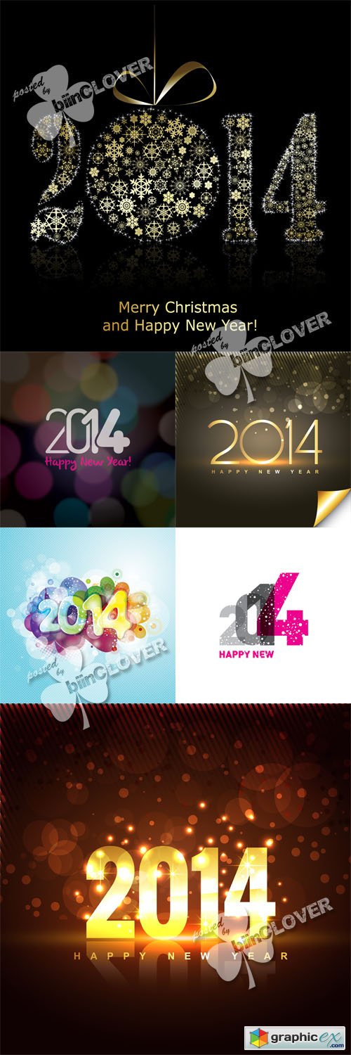 Vector 2014 New Year 0548