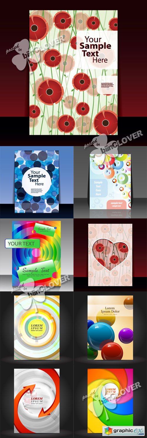 Vector Brochure template design 0433