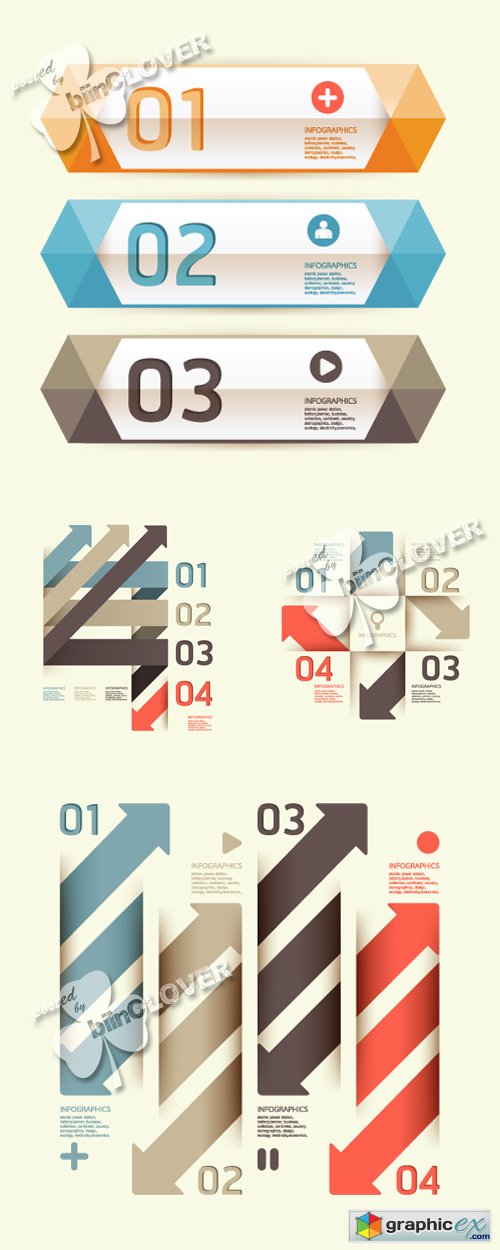 Vector Modern template infographics banners 0428
