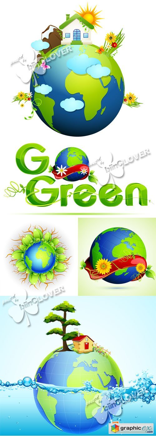 Vector Globe concept illustrations 0379
