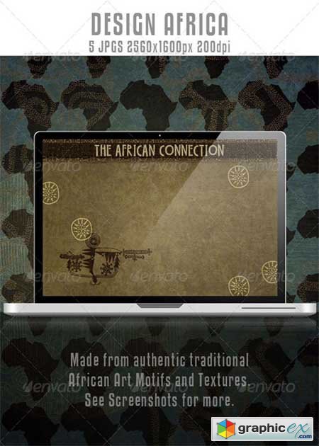 African Design Backgrounds 5 Ethnic Themes
