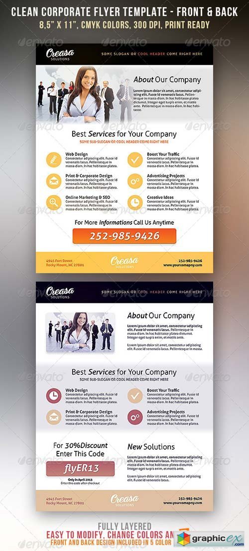 Clean Corporate Flyer Template