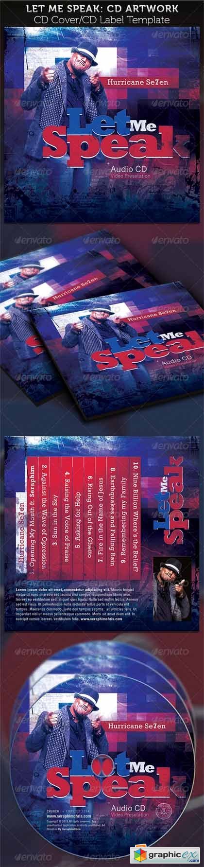 Let Me Speak CD Cover Artwork Template