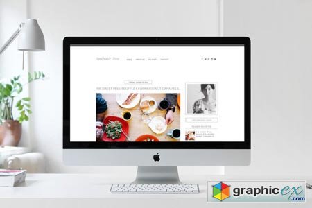 Premade Blogger Template Splendor 2 21973