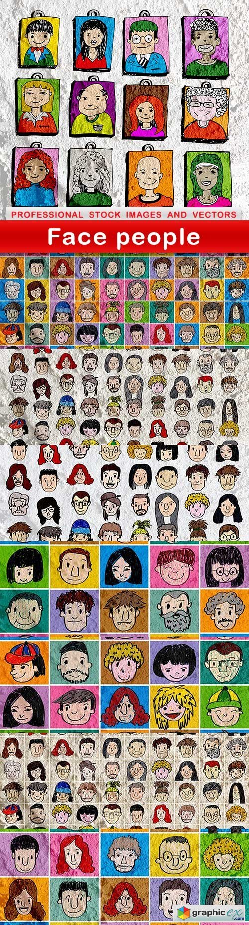 Face people - 8 UHQ JPEG