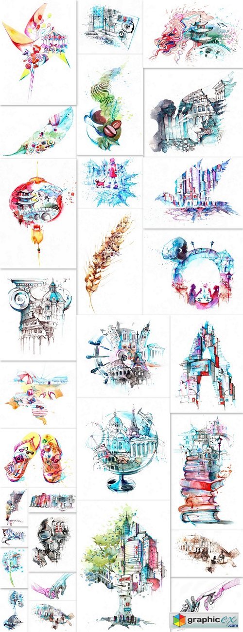 Illustrations mix