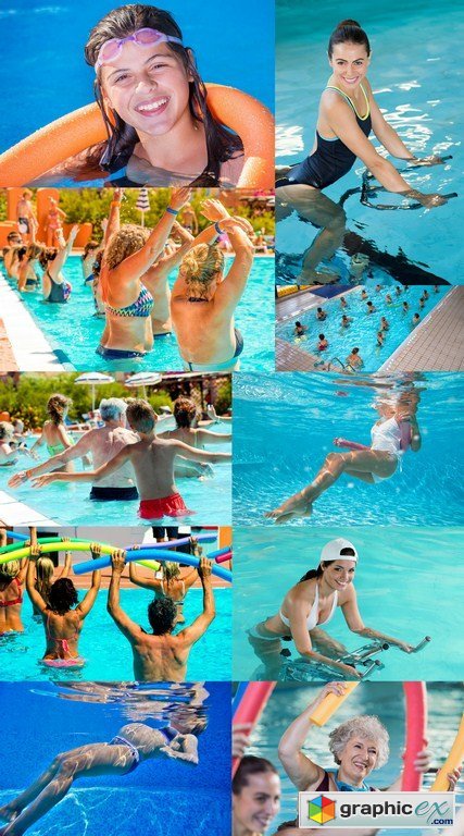 Aqua gym - 10 x JPEGs