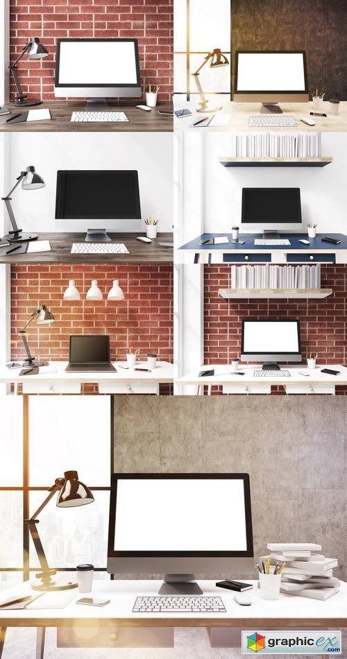 Workplace with Computer