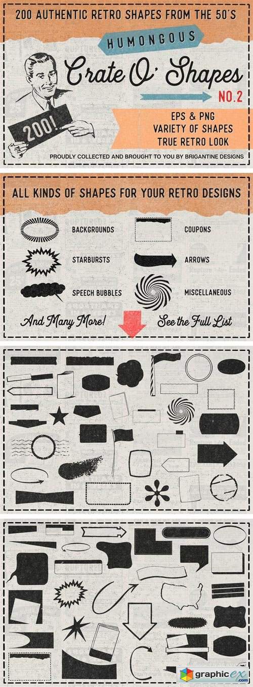 200 Retro Shapes Vol.2