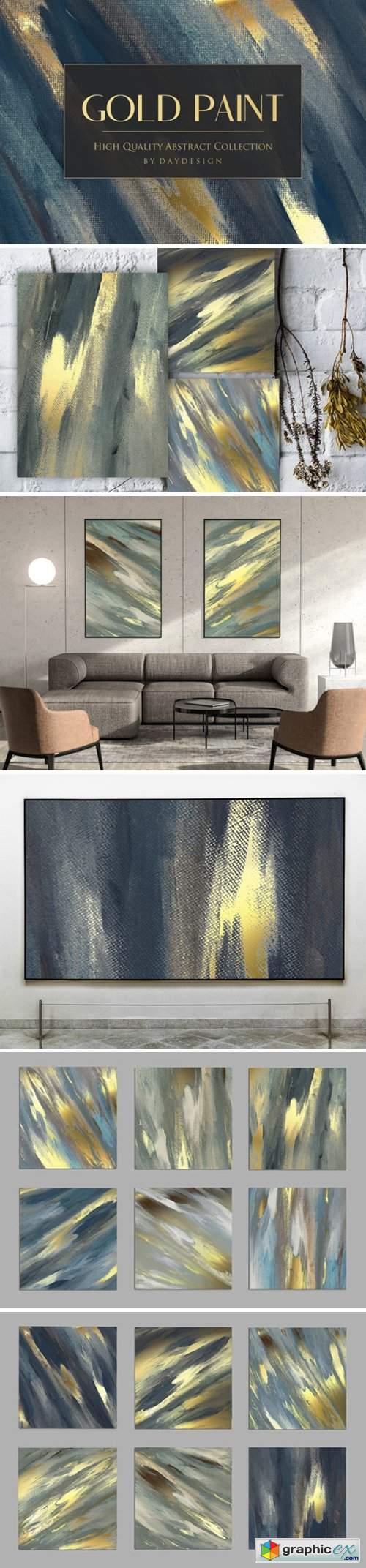  Gold Paint Backgrounds 