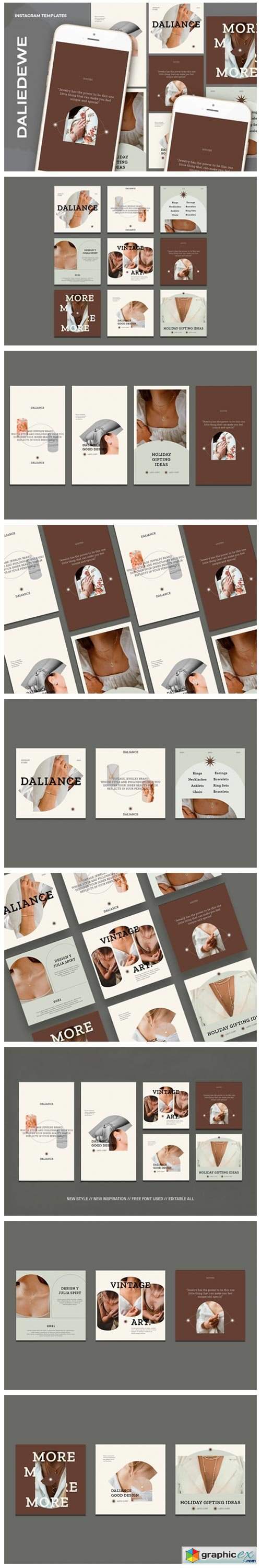 Daliedewe Instagram Templates