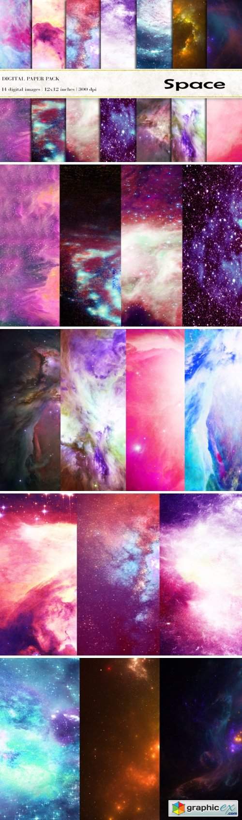  Space Digital Papers 