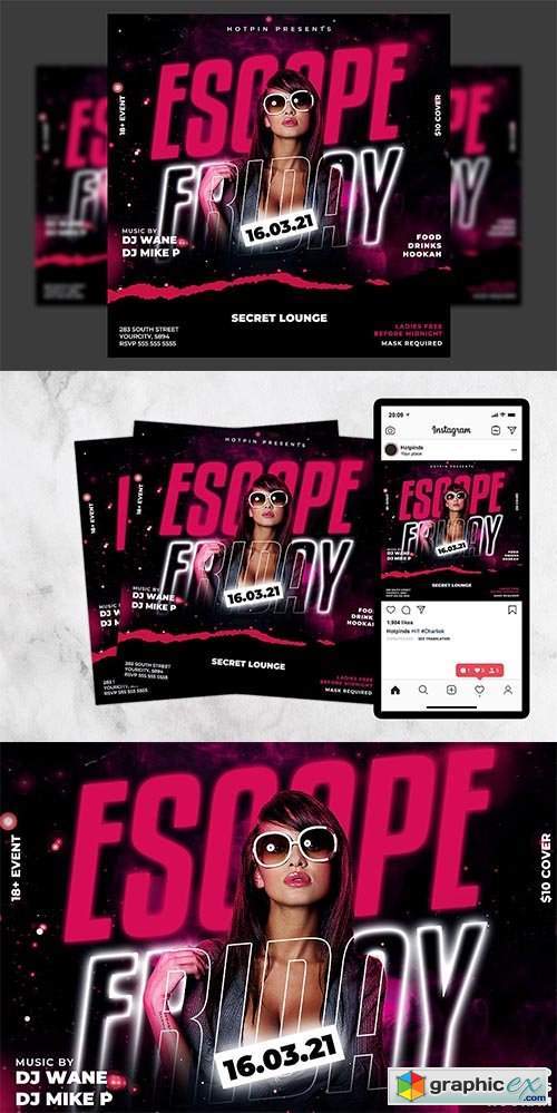 Night Club Flyer Template 5989321