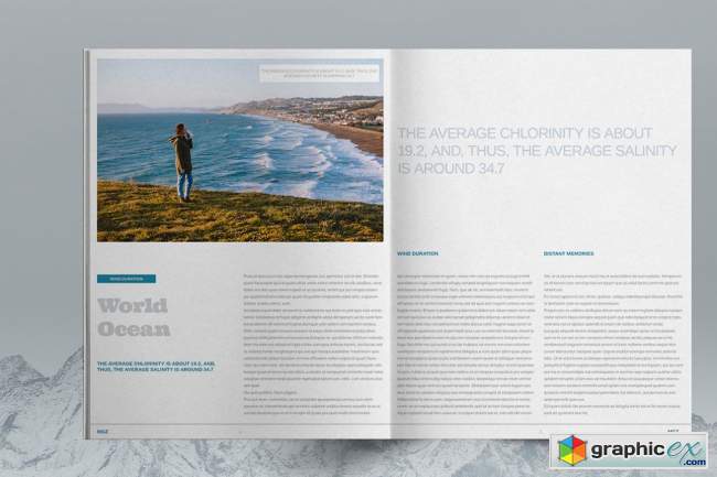 Lifestyle Magazine Layout Template 