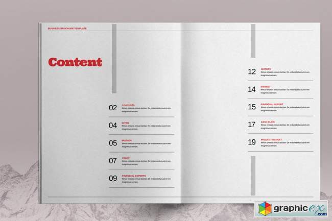  Red Business Brochure Template 6083779