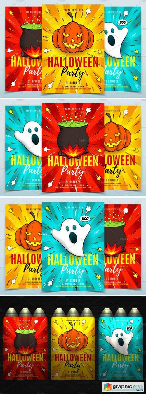 Halloween Party Flyers Templates 1885265