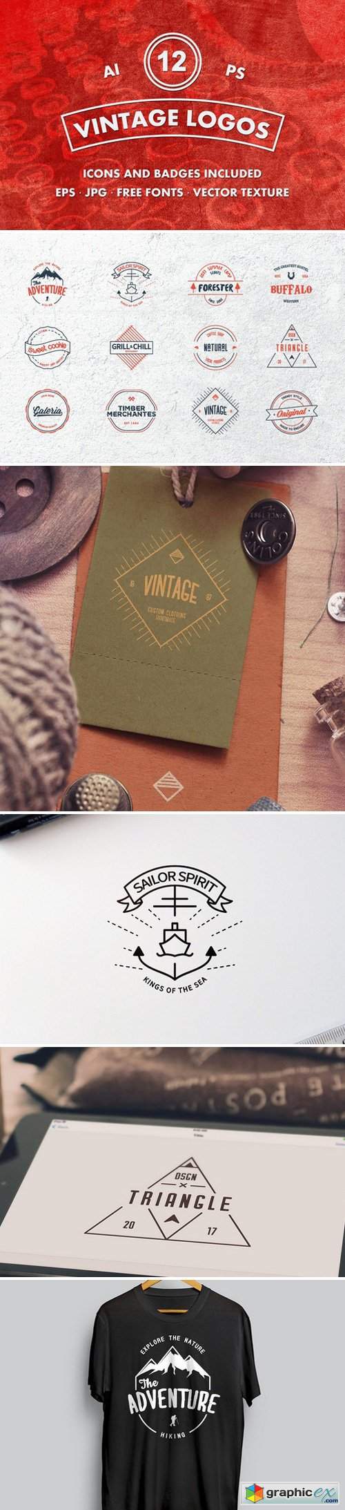 12 Vintage Logos 1939652