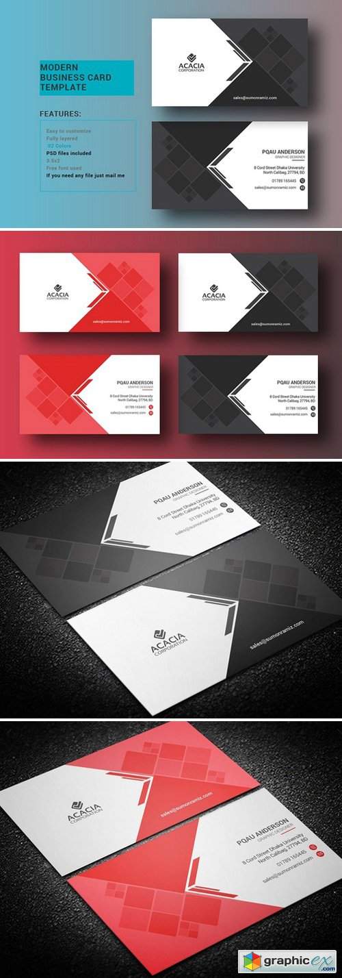 Modern Business Card 1408618