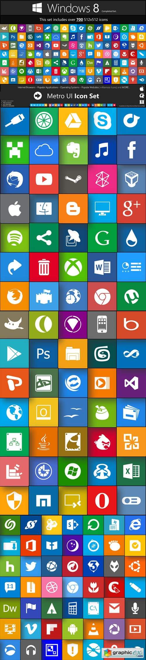  Win 8 Icons - Metro UI Icon Completed Set - 700+ Icons 