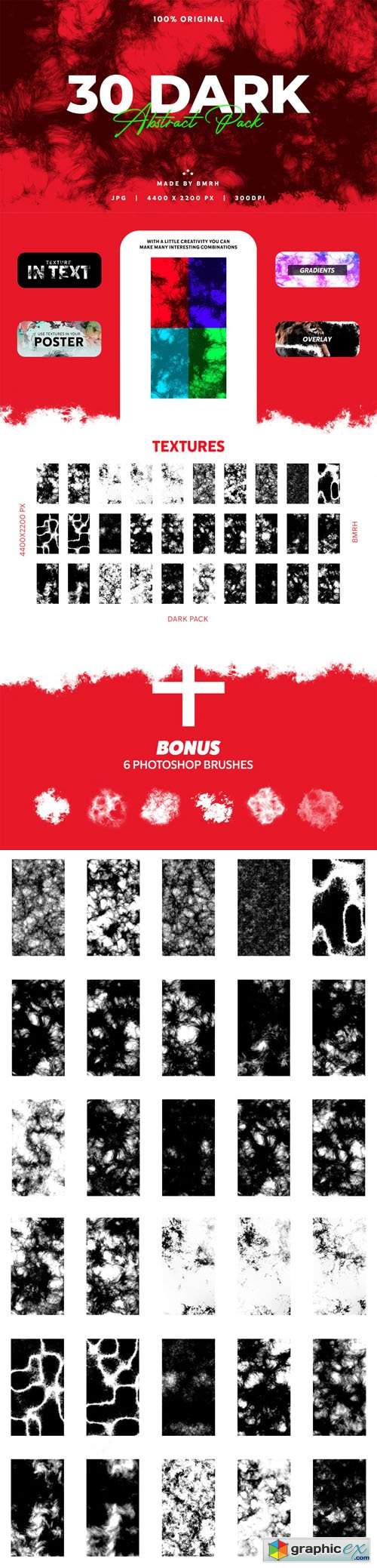  30 Abstract Dark Textures Pack 
