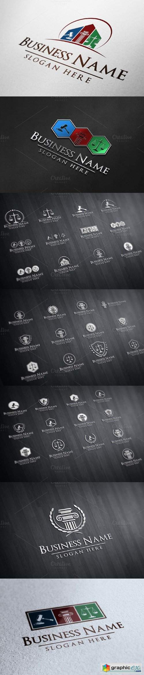37 legal logos bundle