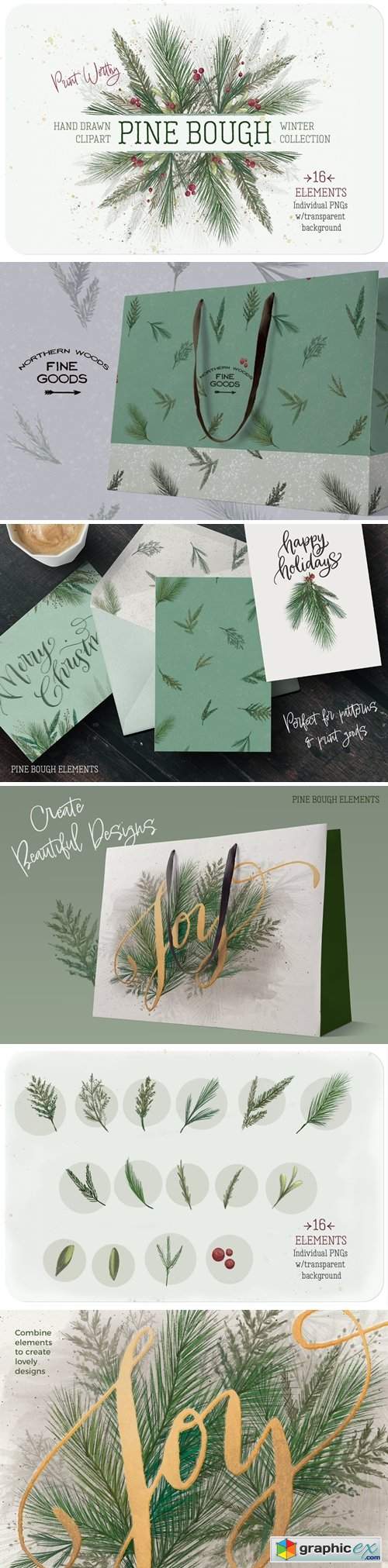 Pine Bough Elements 