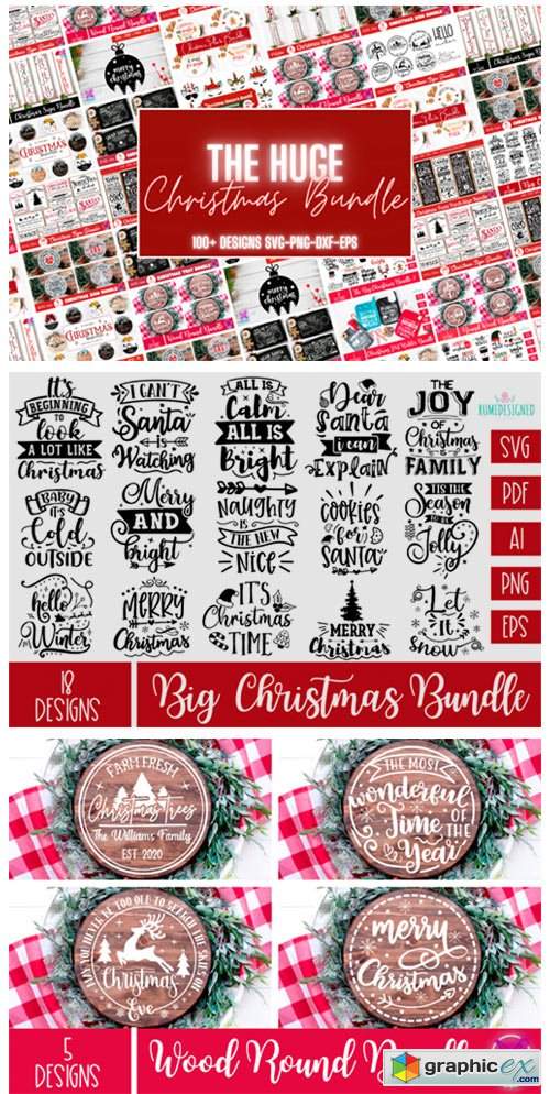  The Huge Christmas Svg Bundle 