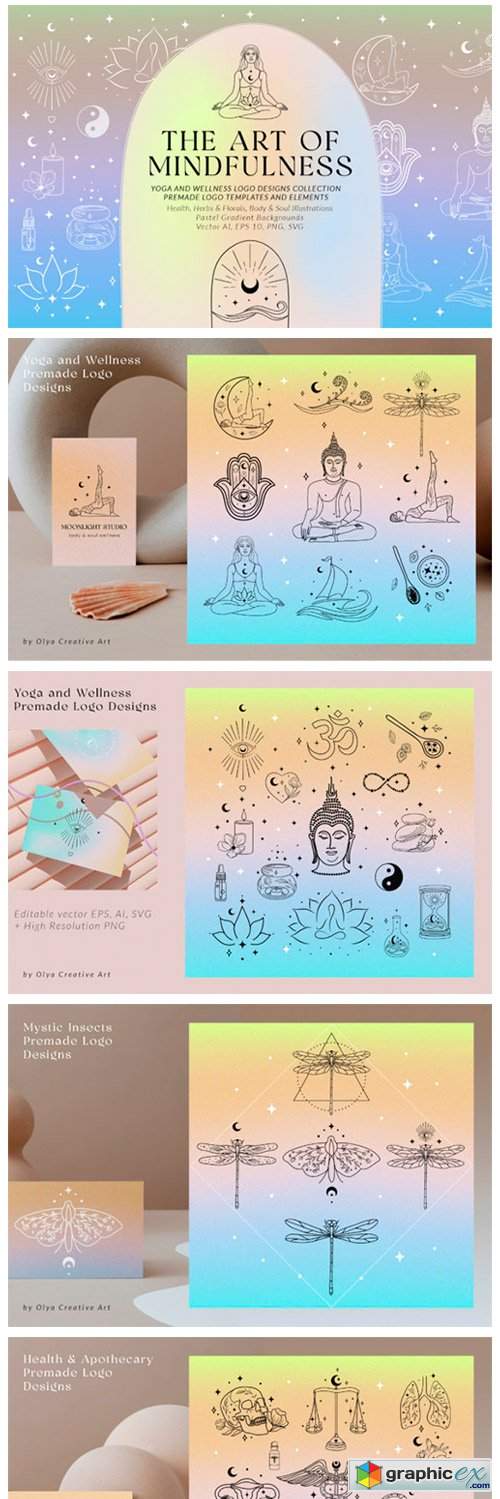  Art of Mindfulness Premade Logo Designs 19728938