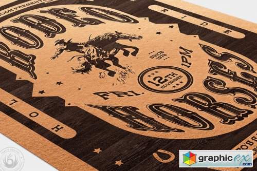 Western Rodeo Flyer Template V3 